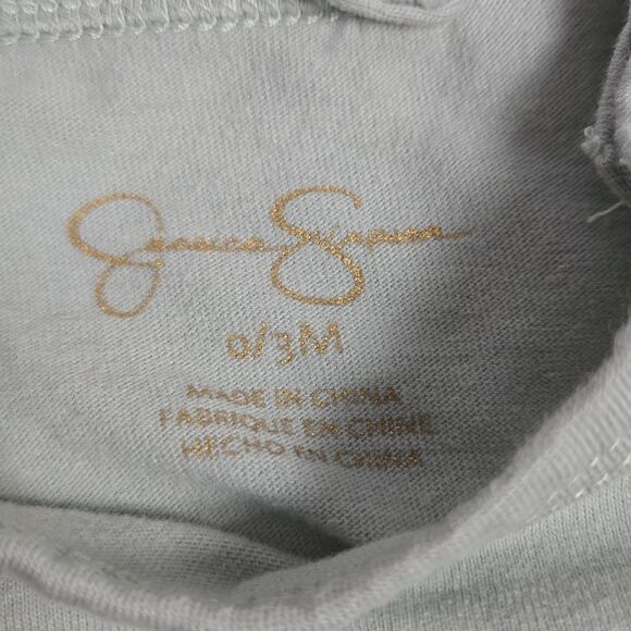 Jessica Simpson Baby Girl 3pc Green Pants Set Onesie Bodysuit Headband Playwear - Picture 5 of 9